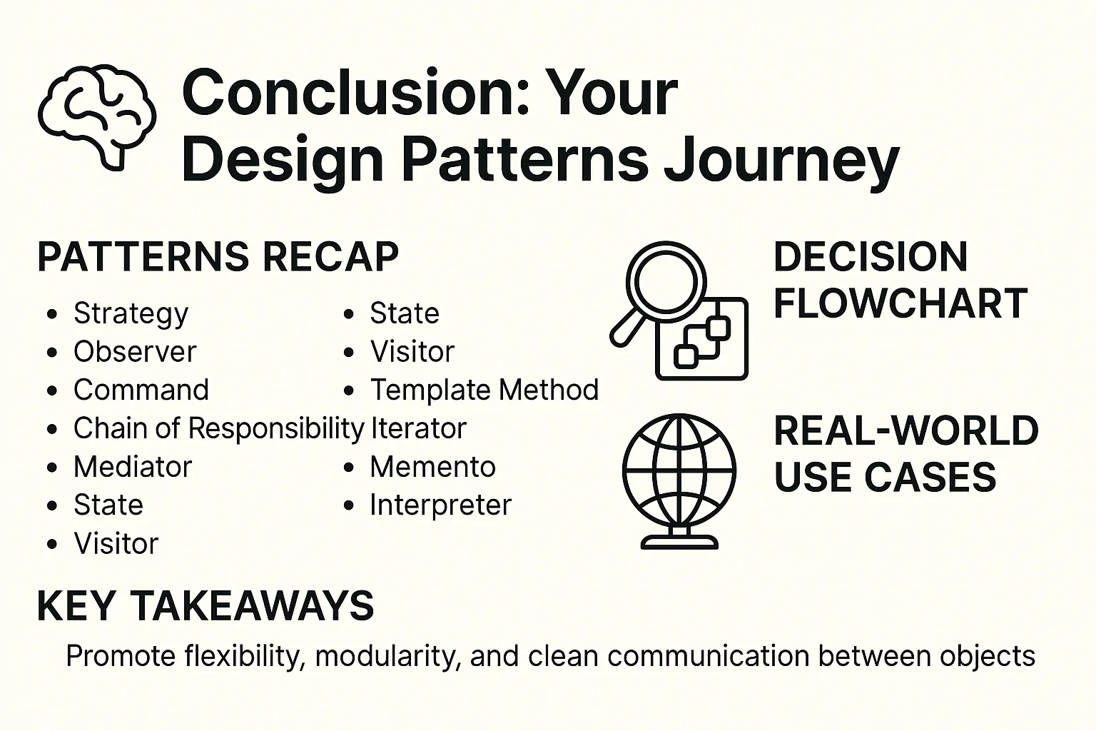 Conclusion: Your Design Patterns Journey