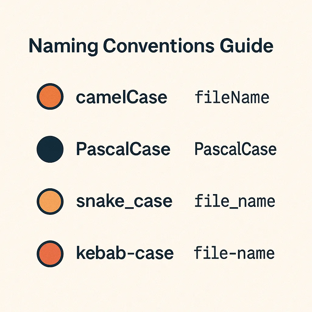 Naming conventions guide